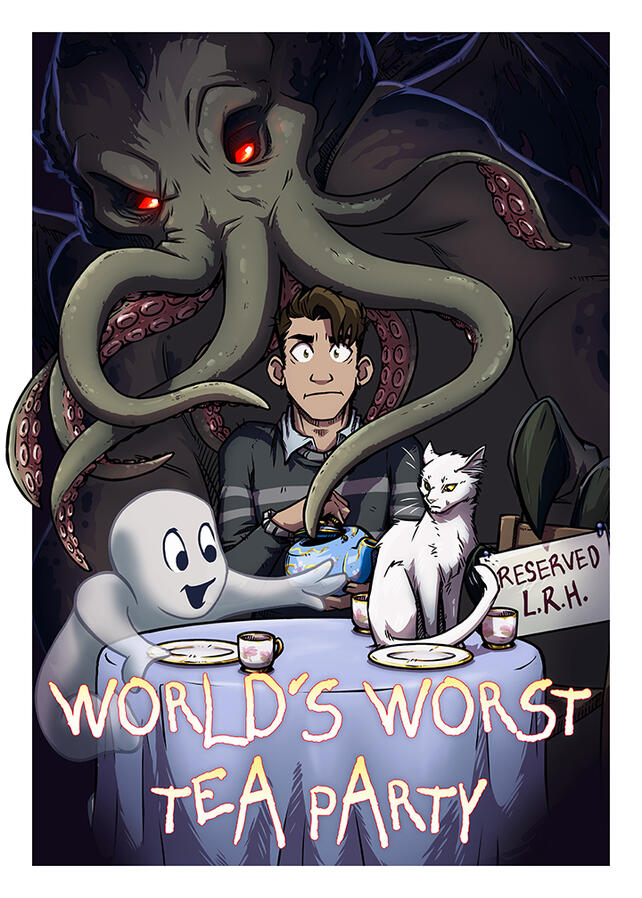 "World's Worst Tea Party," Saints'Quarter Bonus Print, 2023